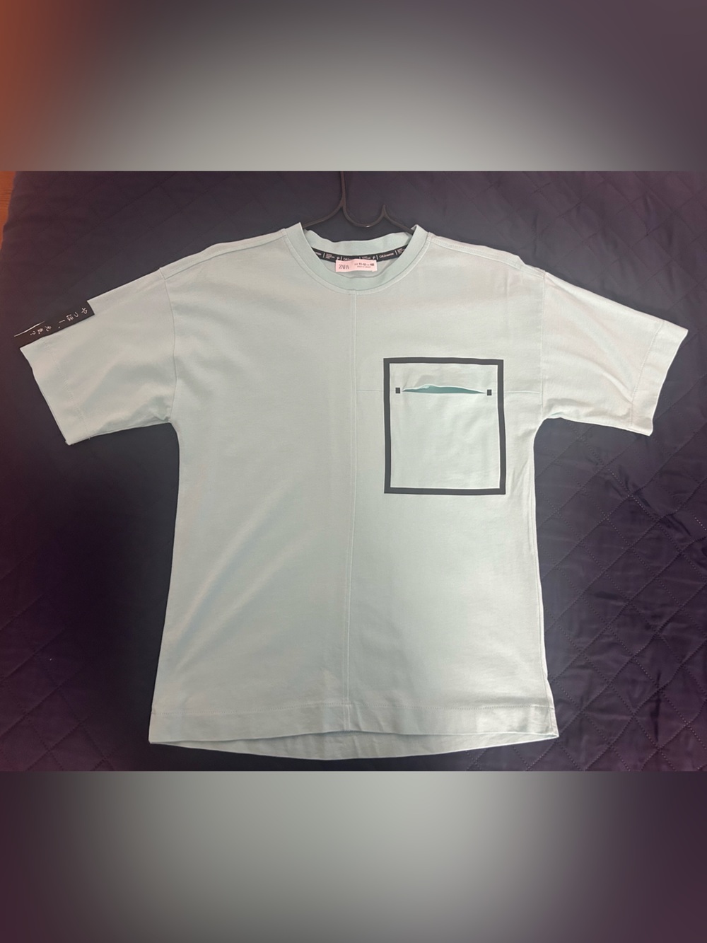 Zara Mint Crew Neck T-Shirt